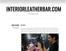 Tablet Screenshot of interiorleatherbar.com